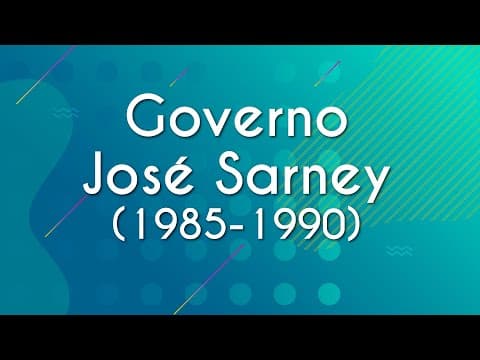 Thumbnail da aula: Governo José Sarney (1985-1990) - Brasil Escola