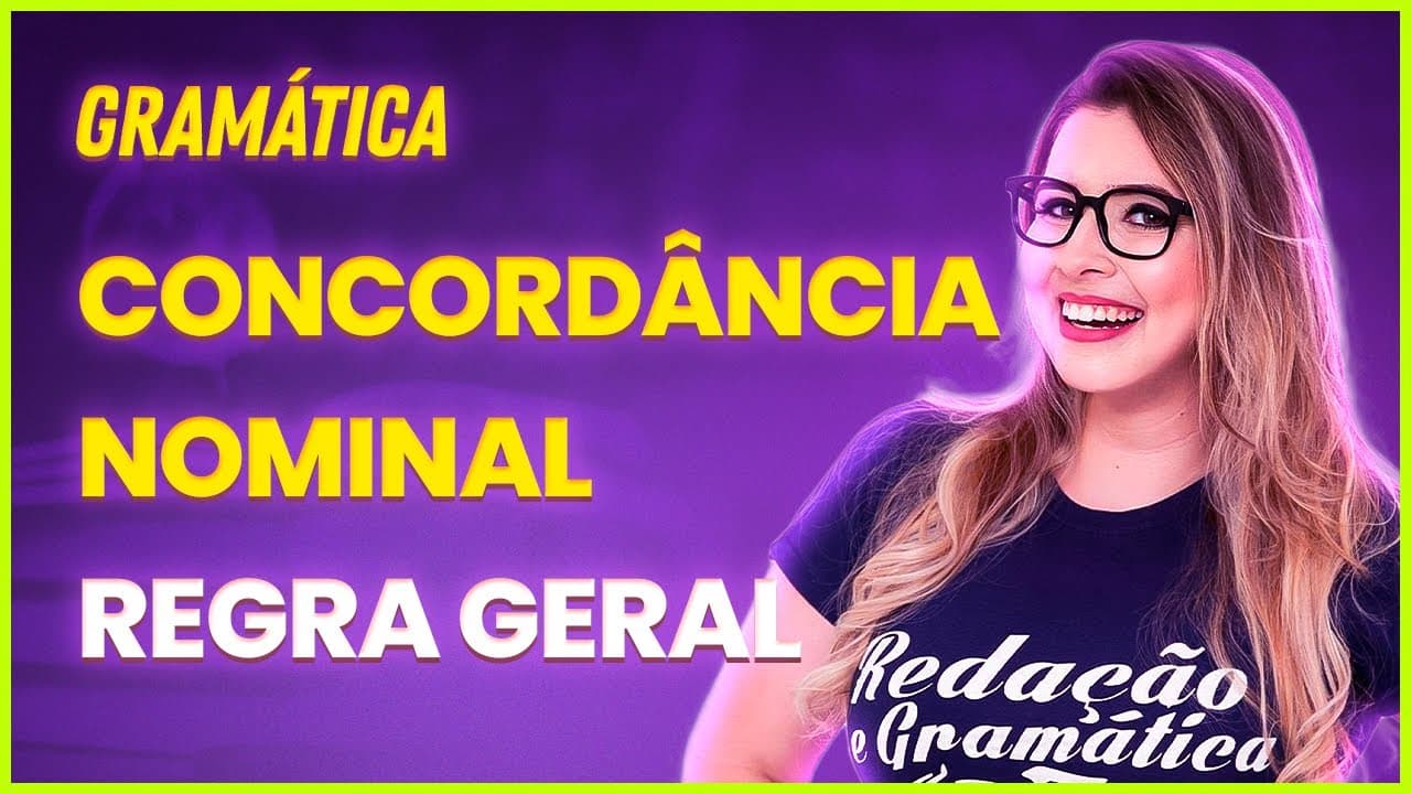 Thumbnail: O QUE É CONCORDÂNCIA NOMINAL? REGRA GERAL - Profa. Pamba