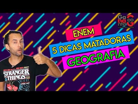 Thumbnail da aula: O QUE ESTUDAR PARA O ENEM 2020 | GEOGRAFIA |