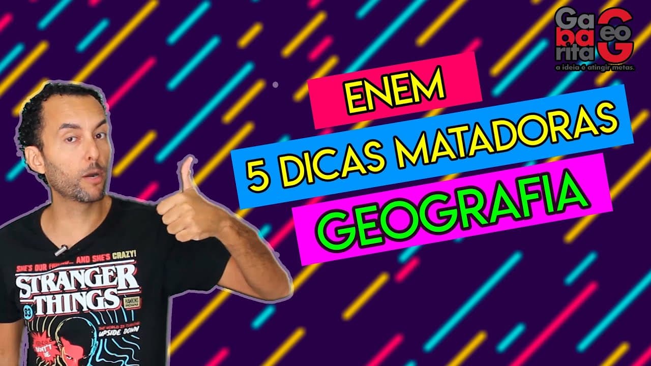 Thumbnail: O QUE ESTUDAR PARA O ENEM 2020 | GEOGRAFIA |