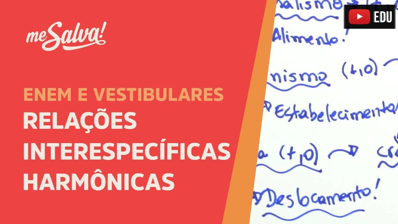 Thumbnail: Me Salva! ECO23 - Ecologia - Interespecíficas harmônicas: Comensalismo, inquilinismo, e forésia