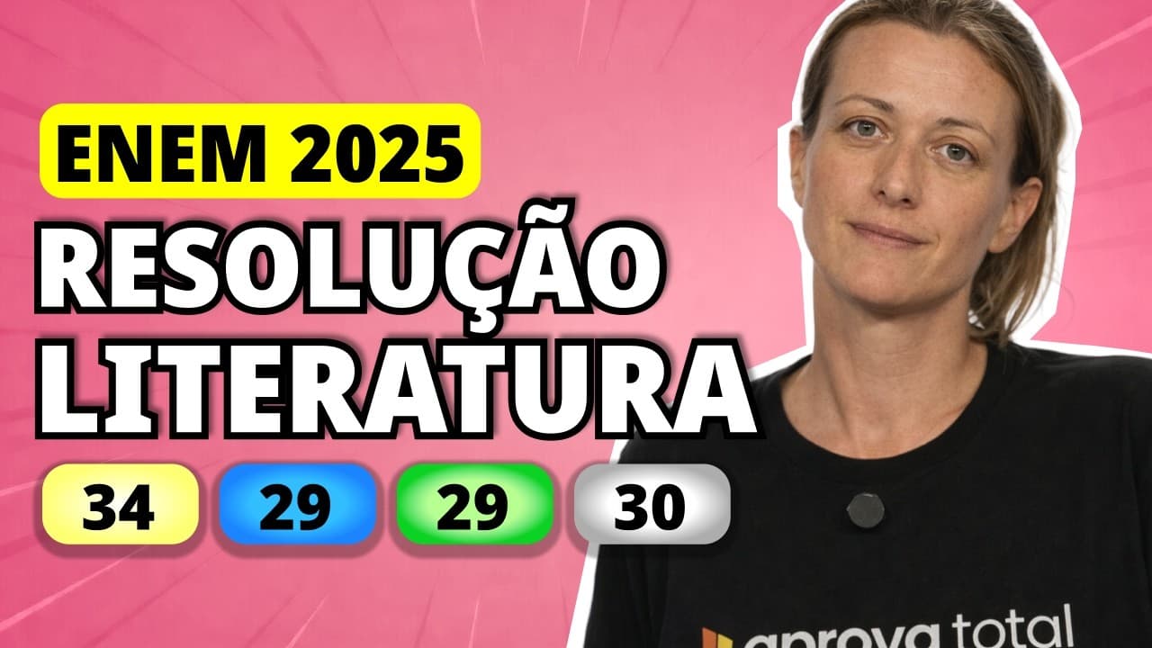 Thumbnail: ENEM 2025 Linguagens – Questão 34 | Só entende os corações desse lugar quem mergulha nesse mar a