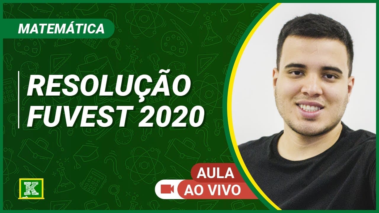 Thumbnail: Resolução FUVEST 2020 - Matemática - Prof. Nikão