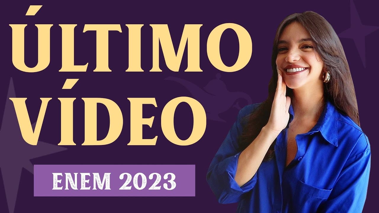 Thumbnail: ÚLTIMO VÍDEO ANTES DO ENEM 2023! (Débora Aladim)