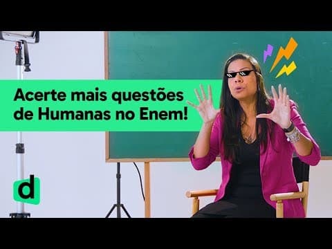 Thumbnail da aula: DICAS PRÁTICAS PRA ACERTAR MAIS QUESTÕES DE HUMANAS NO ENEM | DESCOMPLICA