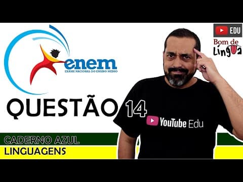 Thumbnail da aula: ENEM 2020 - Caderno Azul - questão 14 (CORREÇÃO)