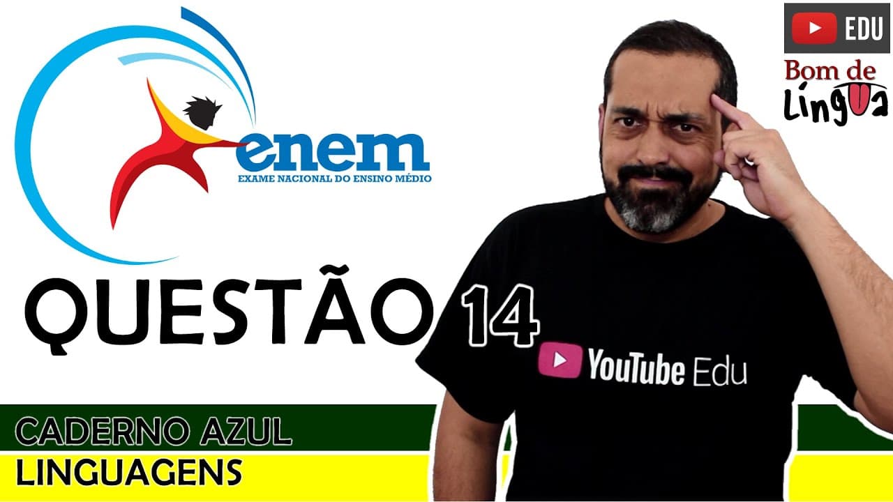 Thumbnail: ENEM 2020 - Caderno Azul - questão 14 (CORREÇÃO)