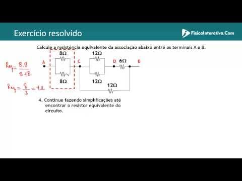 Thumbnail da aula: Associação de resistores - Misto - Exercício resolvido