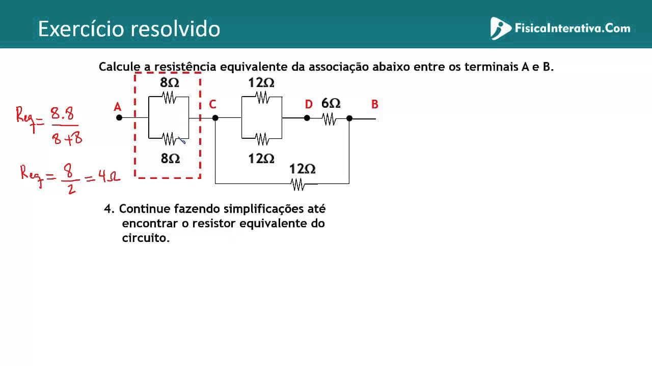 Thumbnail: Associação de resistores - Misto - Exercício resolvido