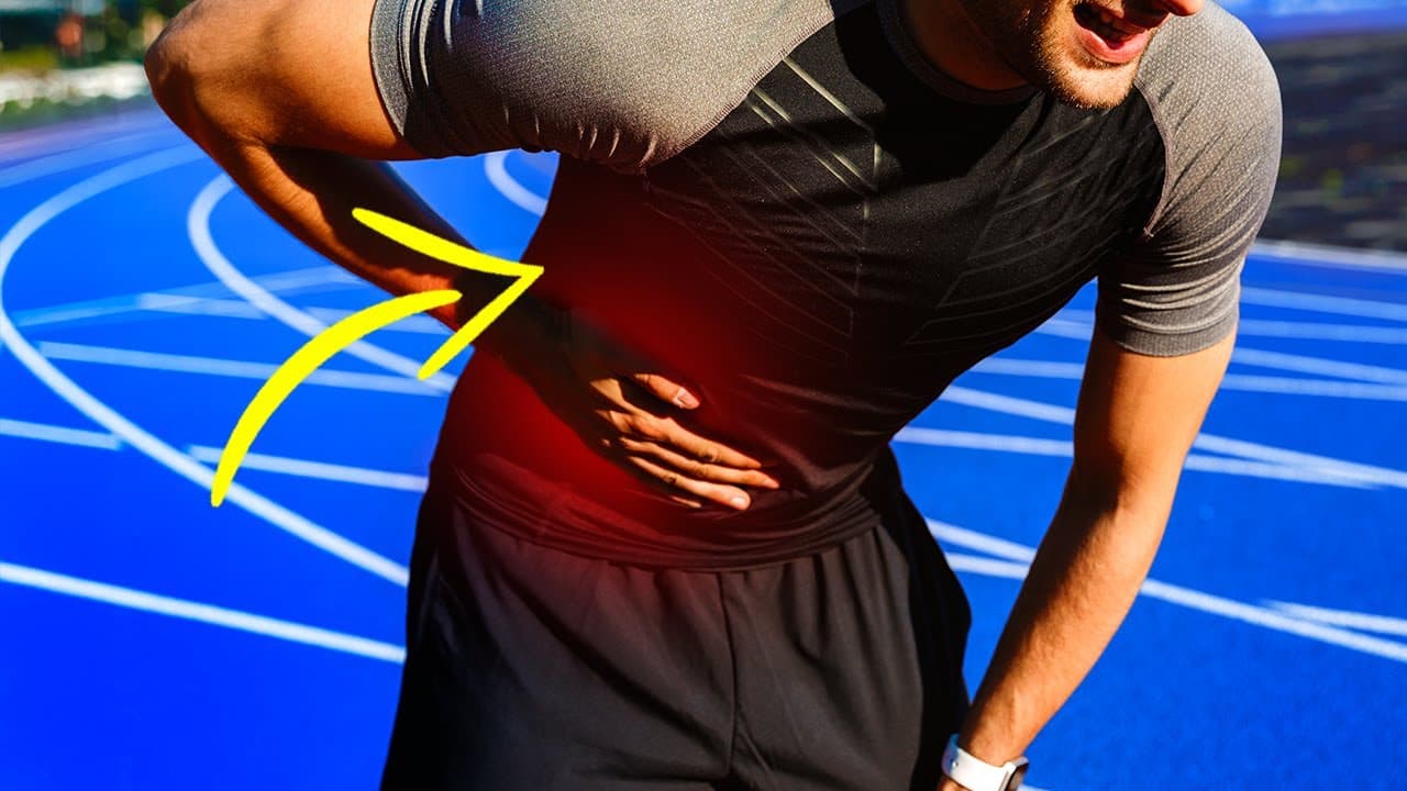 Thumbnail: Por que você sente dor AQUI quando corre?