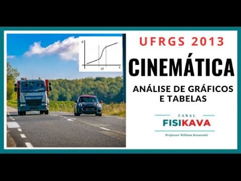Thumbnail da aula: UFRGS 2013 - Um automóvel desloca-se por uma estrada retilínea plana e horizontal, com velocidade