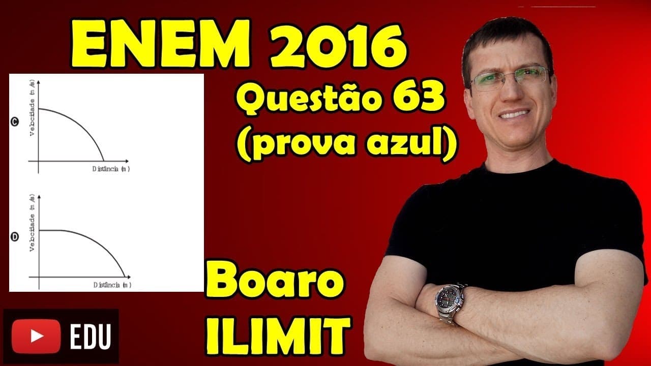 Thumbnail: ENEM 2016 - QUESTÃO 63 - FÍSICA - PROVA AZUL - Prof  Boaro ILIMIT EDUCATION
