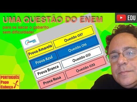 Thumbnail da aula: Questões do ENEM CXXXIX- Aula 620 (versão para smartphones e i-phones)