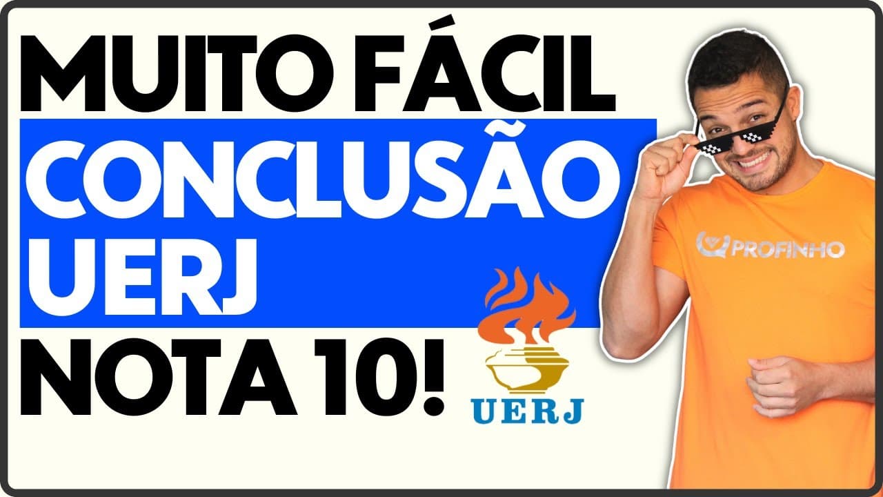 Thumbnail: [NOVO] Como é a CONCLUSÃO da REDAÇÃO UERJ? | Profinho da Redação #uerj2022 #uerj #uerjresiste