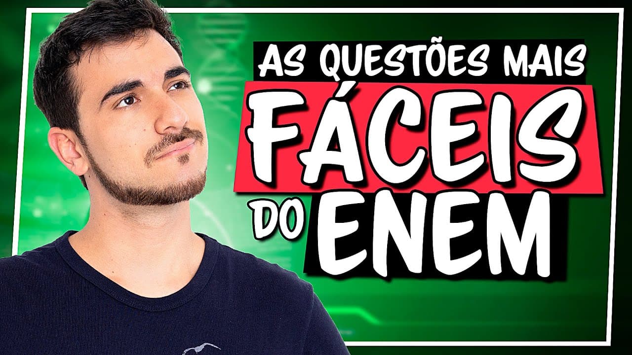 Thumbnail: As questões mais FÁCEIS de MATEMÁTICA: ENEM 2018 - Correção Comentada