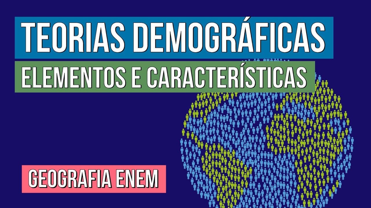Thumbnail: TEORIAS DEMOGRÁFICAS: elementos e características | Geografia para o Enem | Eduardo