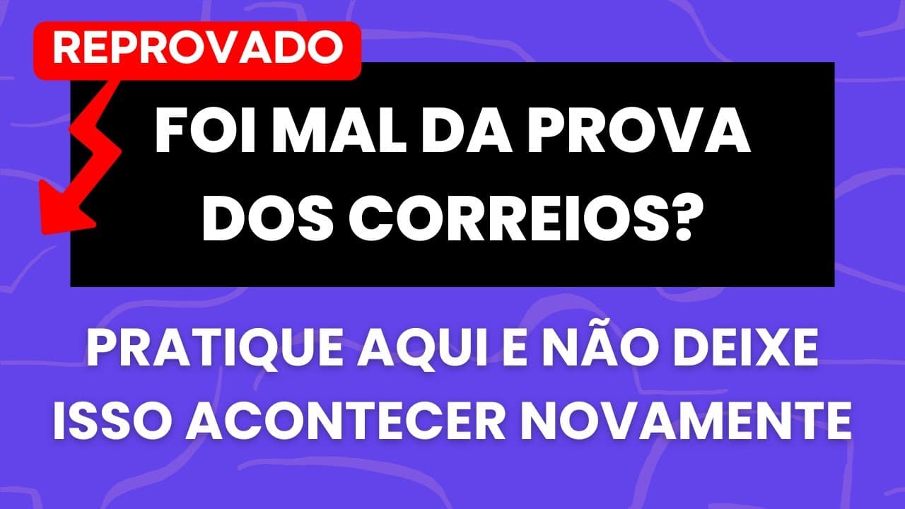 Thumbnail: FOI MAL NA PROVA DOS CORREIOS? É HORA DE PRATICAR! (Gramática para Concursos) - Professora Pamba