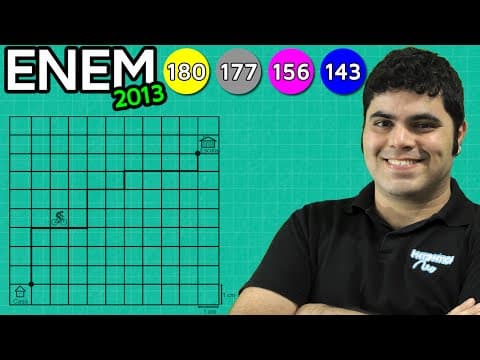 Thumbnail da aula: ENEM 2013 Matemática #8 - Escala e Conversão de Unidades de Medida de Comprimento