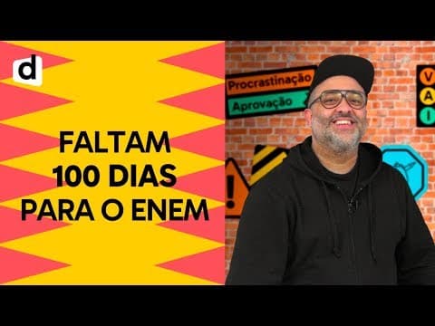 Thumbnail da aula: COMO ESTUDAR REDAÇÃO A 100 DIAS DO ENEM | PLANTÃO DESCOMPLICA