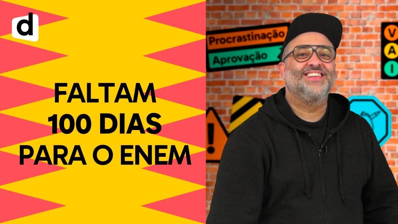 Thumbnail: COMO ESTUDAR REDAÇÃO A 100 DIAS DO ENEM | PLANTÃO DESCOMPLICA