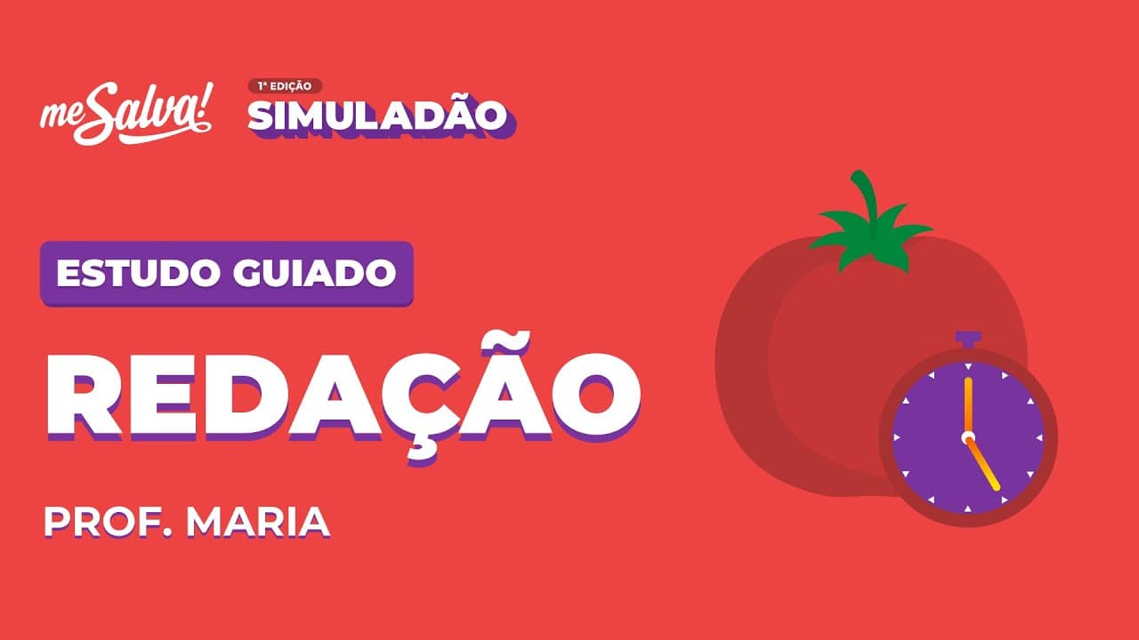 Thumbnail: Estudo Guiado: Redação | SIMULADÃO ENEM 2021 | Me Salva! ENEM | #simuladaomesalva
