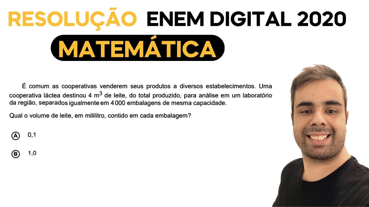 Thumbnail: ENEM DIGITAL 2020 - É comum as cooperativas venderem seus produtos a diversos estabelecimentos. Uma