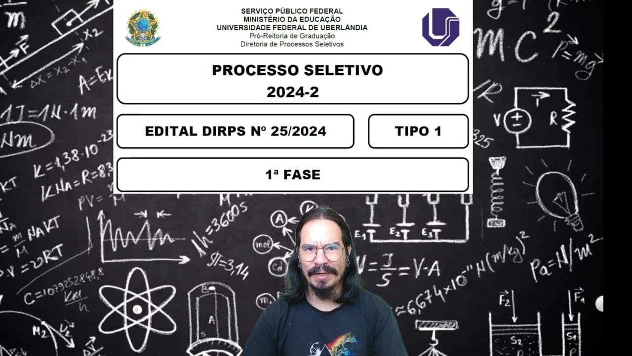 Thumbnail: UFU 2024 - Questão 18