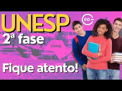 Thumbnail da aula: Unesp 2ª fase | Últimas dicas | Como é a prova e o que cai | Gabaritageo