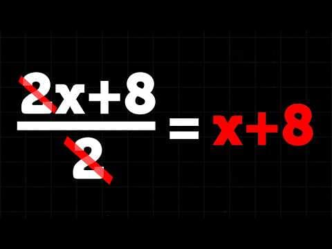 Thumbnail da aula: Professor de matemática mostra os 5 principais erros que os alunos cometem
