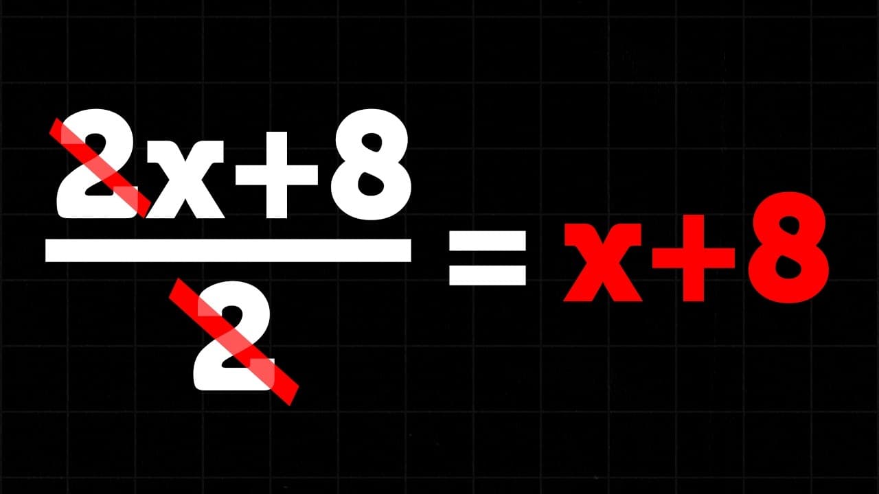 Thumbnail: Professor de matemática mostra os 5 principais erros que os alunos cometem