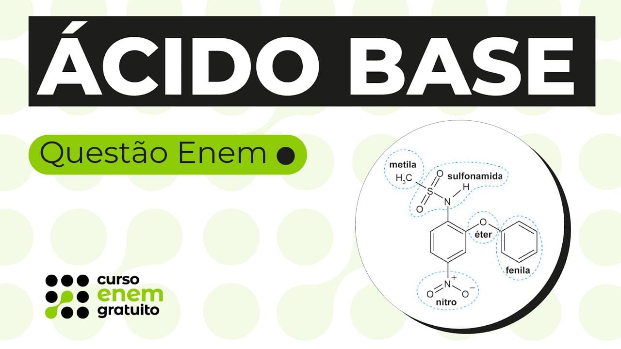 Thumbnail: ÁCIDO BASE: resolução de questão | Química para o Enem | Larissa Campos