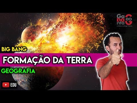 Thumbnail da aula: Formação da Terra - Movimento de Placas Tectônicas - Camadas da Terra