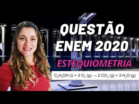 Thumbnail da aula: Enem 2020 | Estequiometria | " O crescimento da frota de veículos em circulação no mundo ...