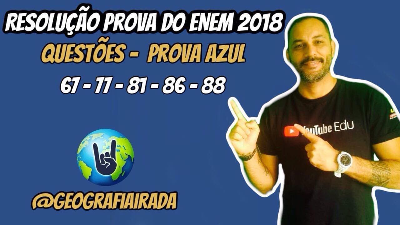 Thumbnail: ENEM 2018 - QUESTÕES COMENTADAS
