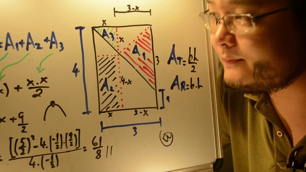 Thumbnail: Função ÁREA FUVEST 2017 - Matemática 84 - Área e Função do Segundo Grau - 1ª fase Prova V - Aulas A+