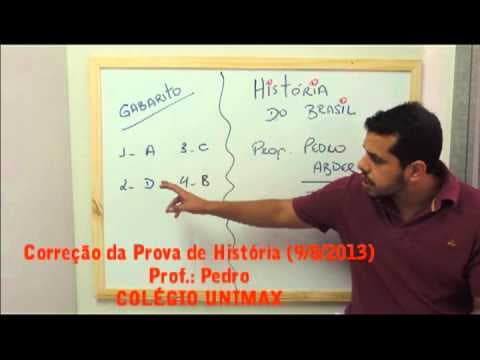 Thumbnail da aula: Correção da prova de História 9 8 2013