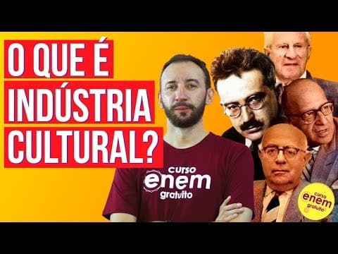 Thumbnail da aula: O QUE É INDÚSTRIA CULTURAL? | Resumo de Filosofia para o Enem