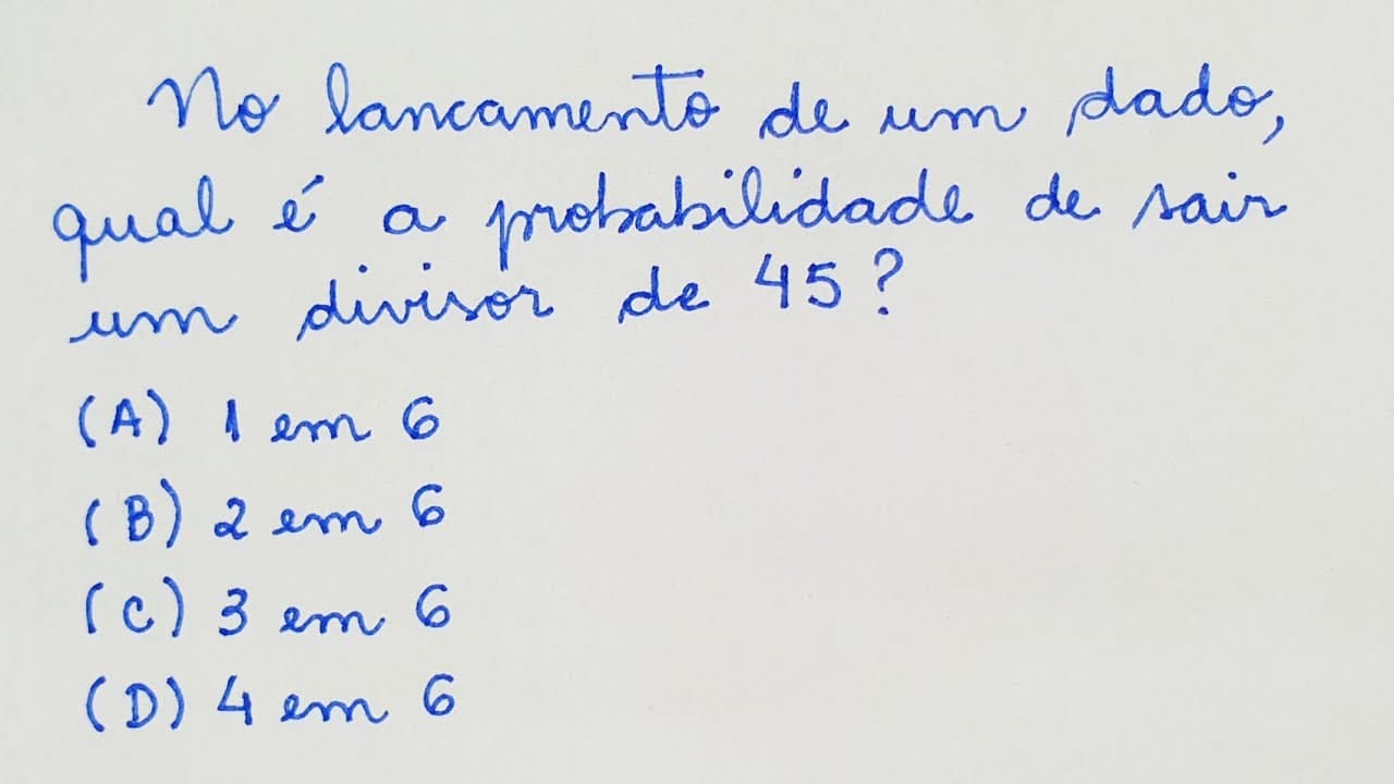 Thumbnail: 🎲 Probabilidade - Professora Angela Matemática