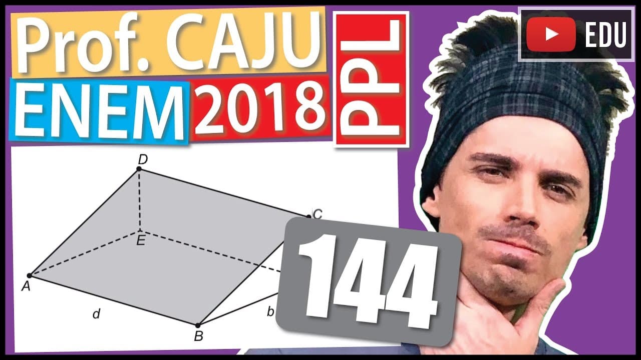 Thumbnail: [ENEM 2018 PPL] 144 📓 GEOMETRIA PLANA A inclinação de um telhado depende do tipo e da marca das