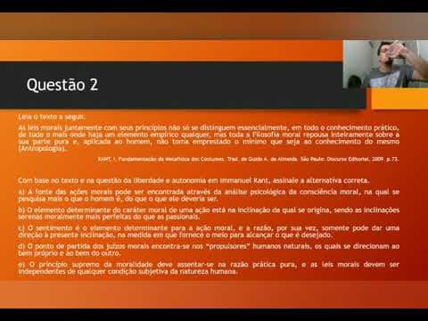 Thumbnail da aula: Filosofia | Exercícios sobre Immanuel Kant | Profº Edson | PVS AÇÃO