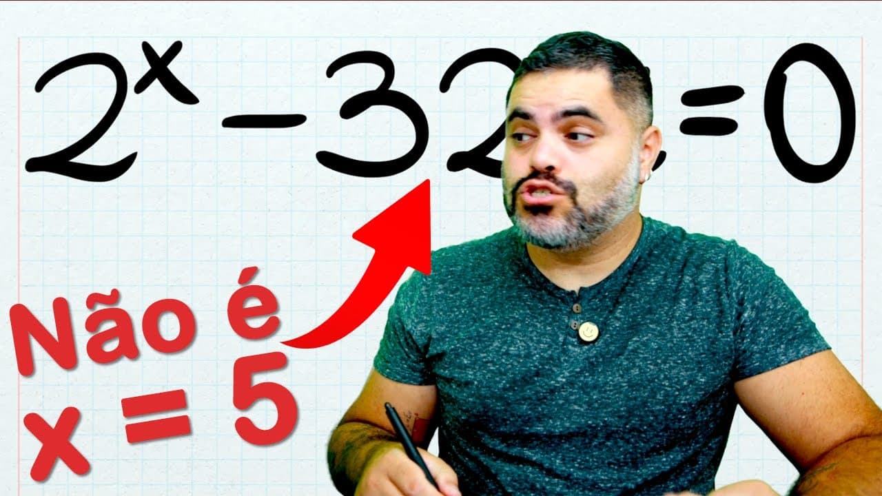 Thumbnail: 🤯 Qual é o valor de X? - EQUAÇÃOZINHA BONITINHA E CRIATIVA | Você consegue resolver potência de 2?