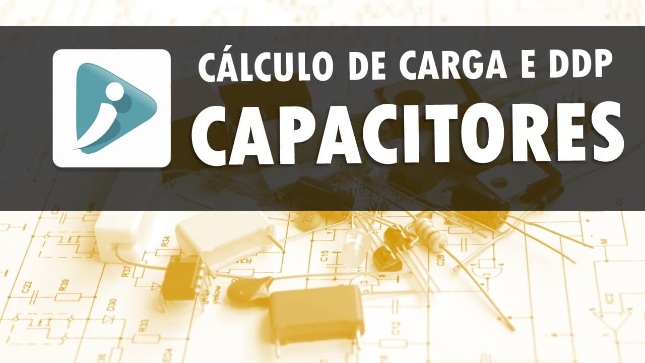 Thumbnail: Capacitores - Exercício resolvido 16 - Cálculo de carga e ddp