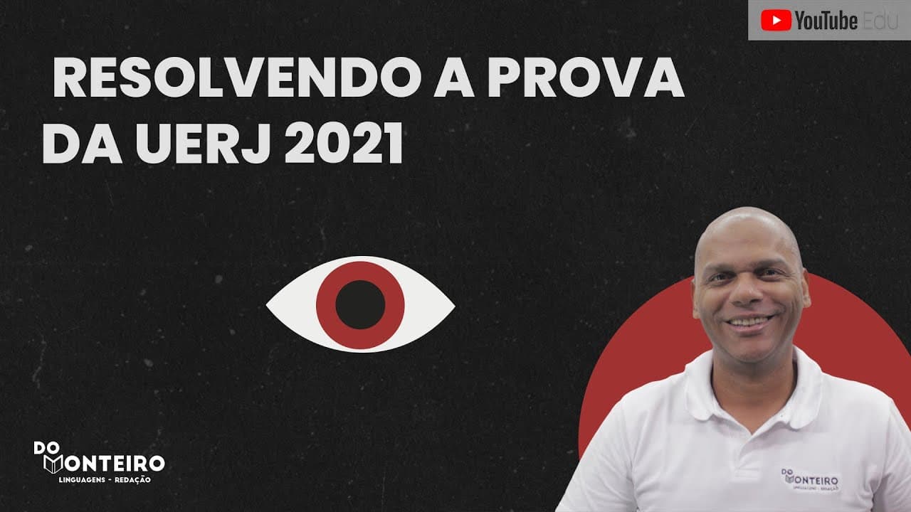 Thumbnail: Resolvendo a prova da UERJ 2021 📚🔴