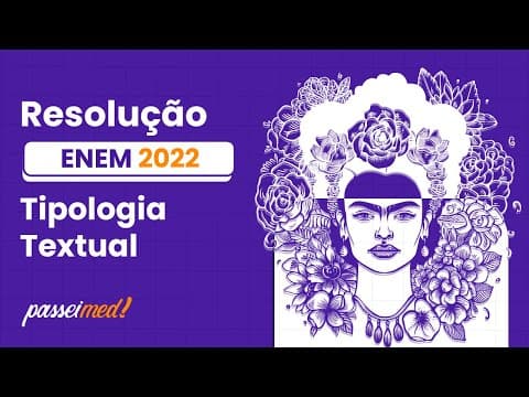 Thumbnail da aula: ENEM 2022 - Tipologia Textual | Esse cartaz tem a função social de