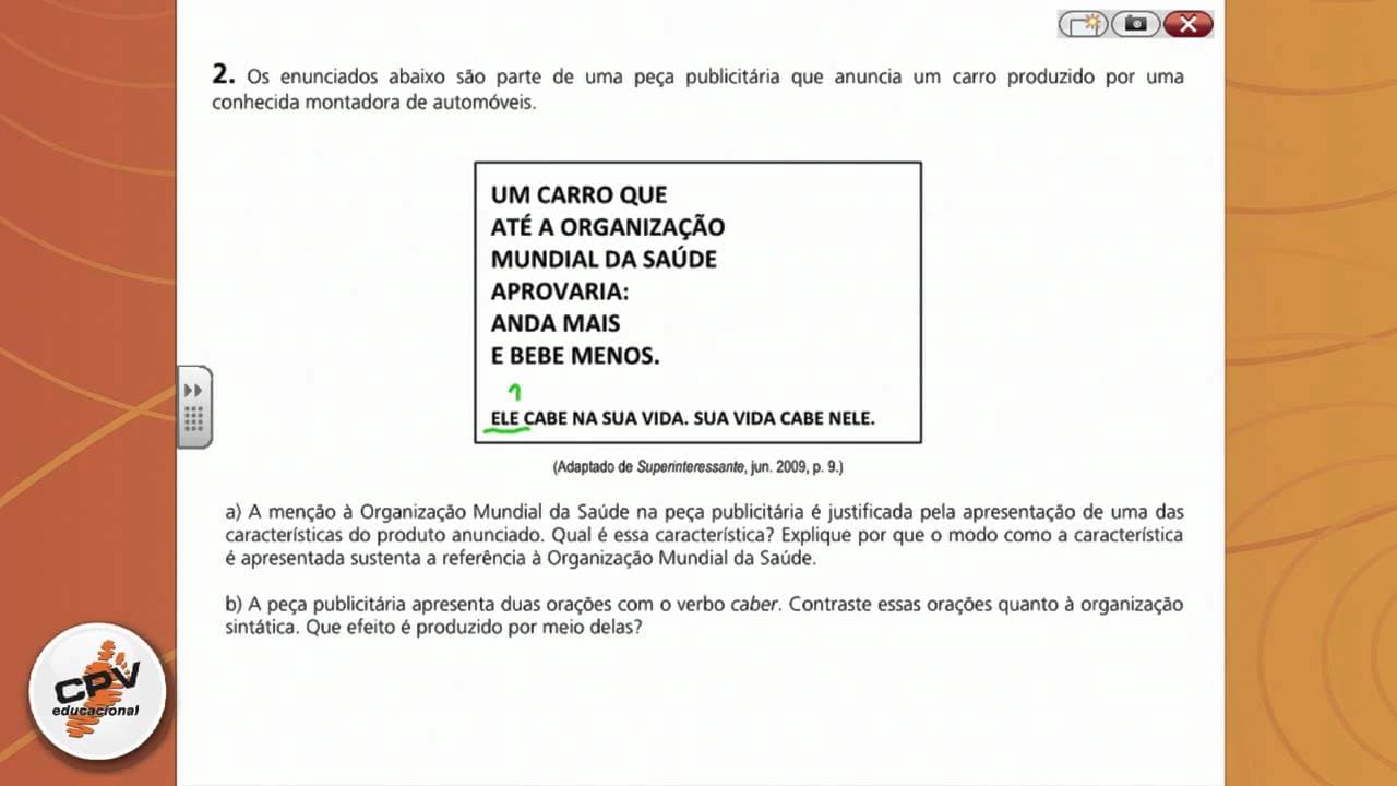 Thumbnail: Língua Portuguesa - Unicamp 2012 - 2ª fase - 1 a 3