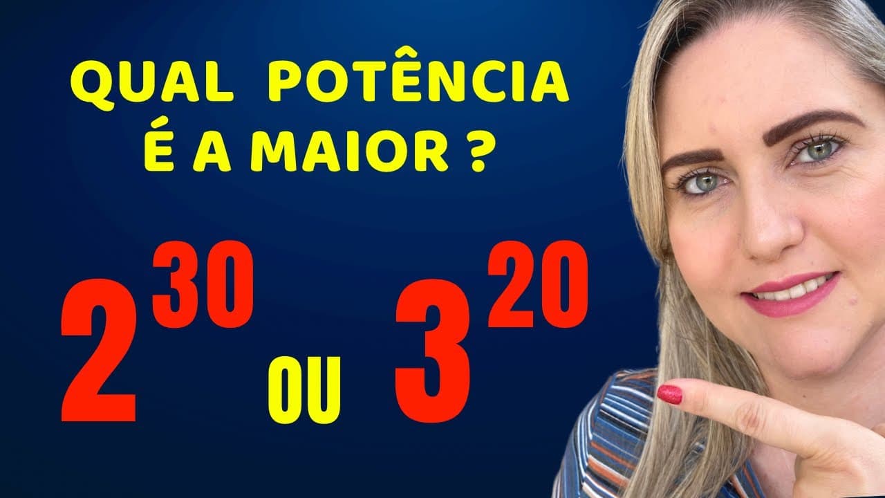 Thumbnail: 😱COMO COMPARAR POTÊNCIAS?? PROPRIEDADES DE POTENCIAÇÃO!!