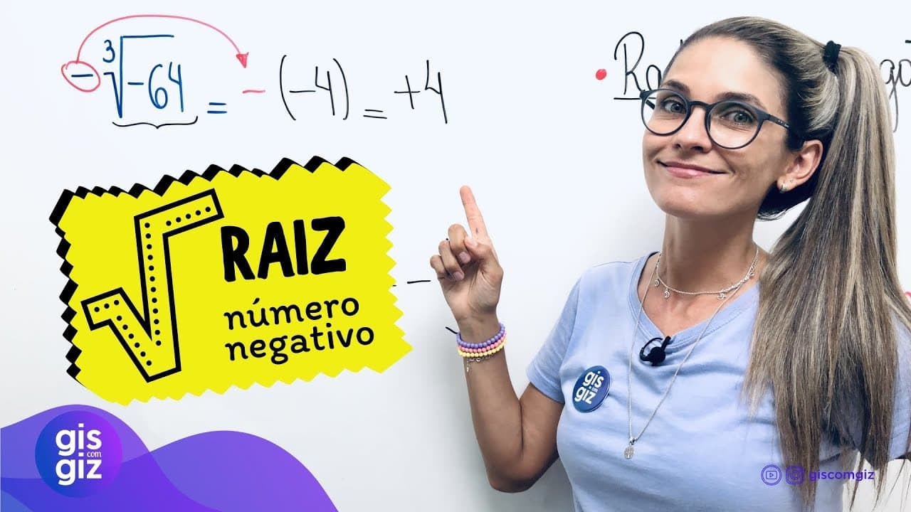 Thumbnail: RAIZ NÚMERO NEGATIVO \Prof. Gis/