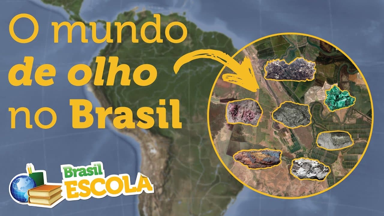 Thumbnail: Minerais críticos do Brasil: a nova disputa geopolítica - Brasil Escola