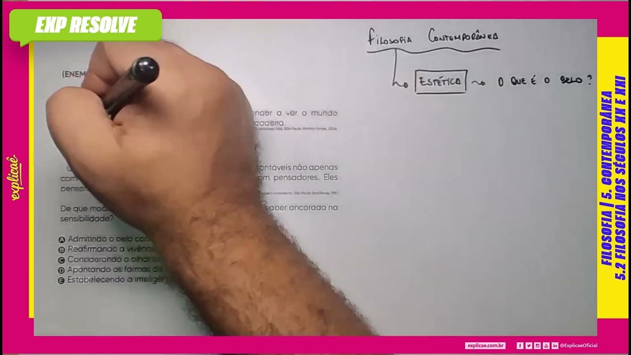 Thumbnail: DE QUE MODO OS TEXTOS SUSTENTAM A EXISTÊNCIA DE UM SABER (...) | FILOSOFIA NOS SÉCULOS XX E XXI