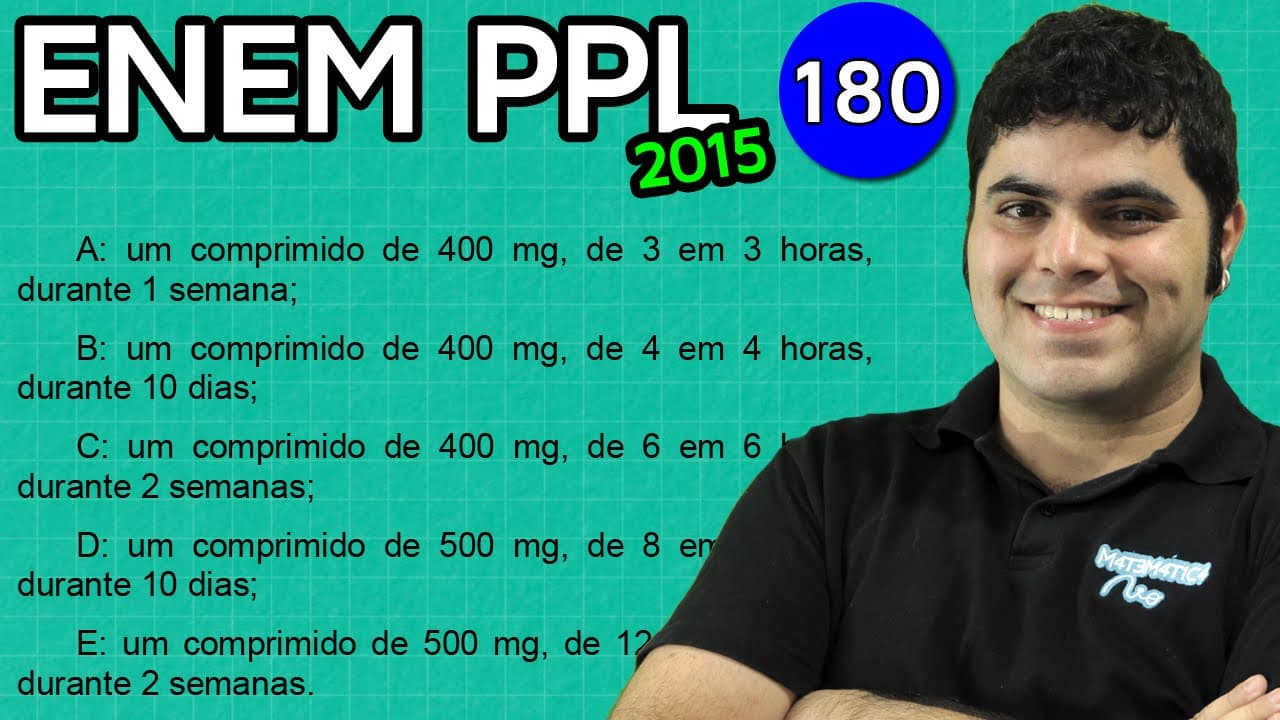 Thumbnail: ENEM PPL 2015 Matematica #45 - Princípio Multiplicativo (com dica matadora)
